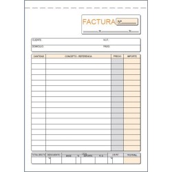 Talonario de facturas Loan T63e cuarto natural duplicado autocopiante en euskera