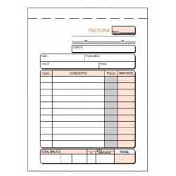 Talonario de facturas Loan t68 octavo natural duplicado autocopiante