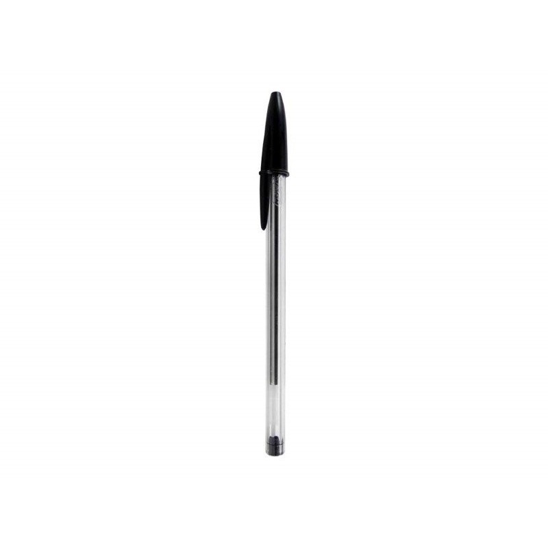 Boligrafo Bic cristal negro de punta media