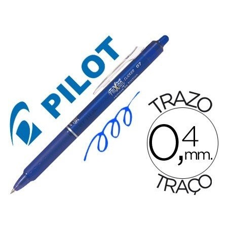 Pilot Frixion Clicker boligrafo borrable azul 0,7 BLRT-FR7L