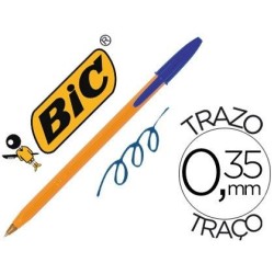 Boligrafo bic naranja azul...