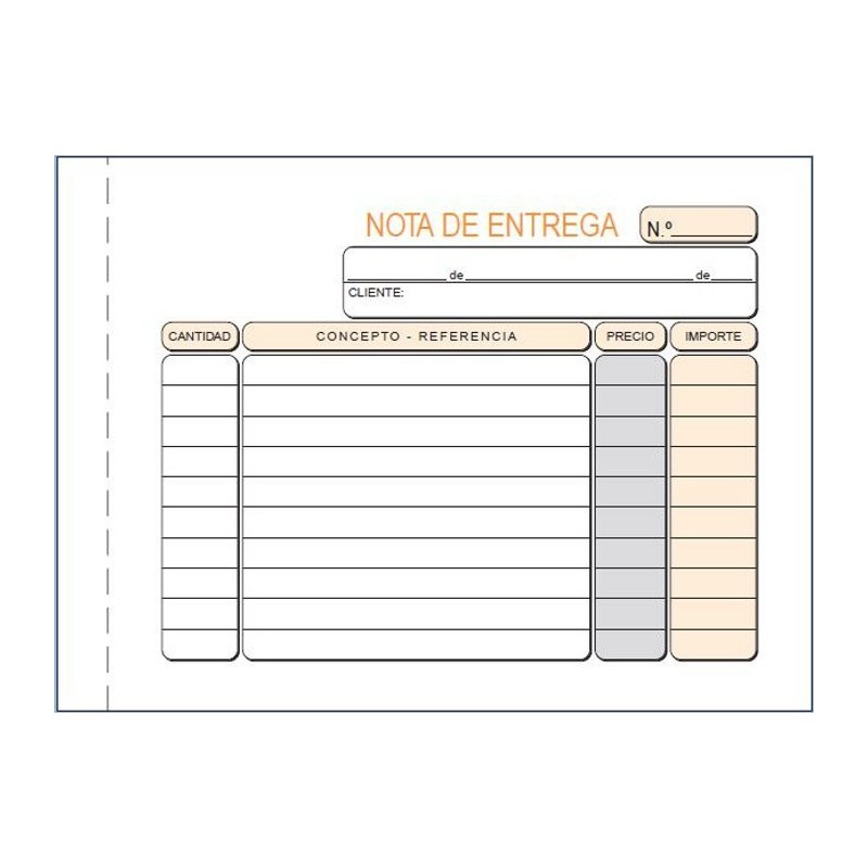 Talonario de entregas Loan T79 octavo apaisado duplicado autocopiante