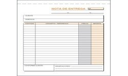 Talonario de entregas Loan T91 cuarto natural duplicado autocopiante