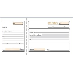 Talonario de recibos Loan T16e tercio apaisado Euskera sin copia