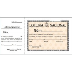 LOAN TALONARIO T15 -LOTERIA- 1/3 FOLIO 2 TINTAS